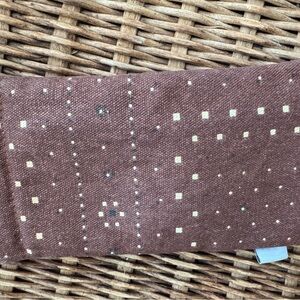 Brown Patterned Fabric Glasses Case